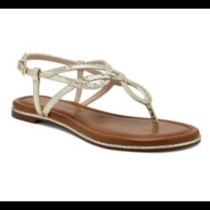 NIB Kelly & Katie Gold Sandal sz6